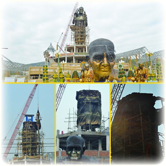 The Giant LP Tuad Construction at Wat Mae Takrai Temple