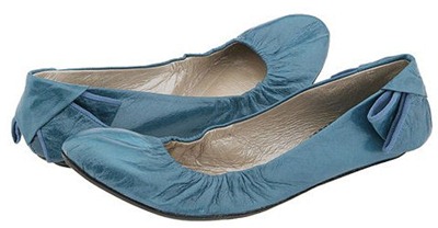 Blue ballet flat