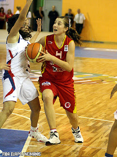 Leonor Rodríguez, con la Selección Española en el Europeo sub16 de Letonia