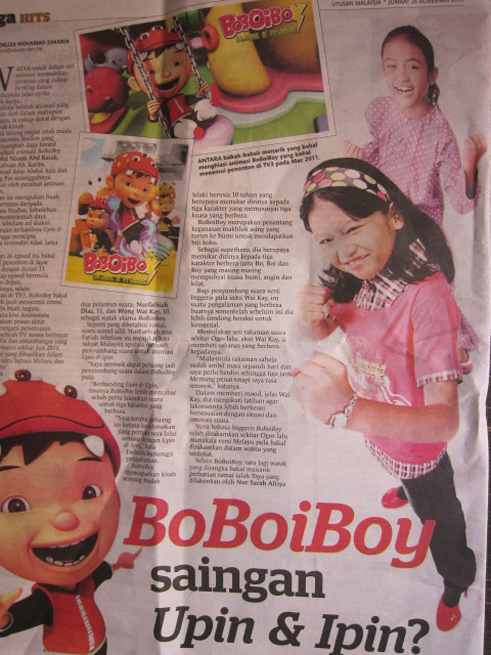 MODEL 80-AN: Filem Kartun Animasi BoBoiBoy Setanding 