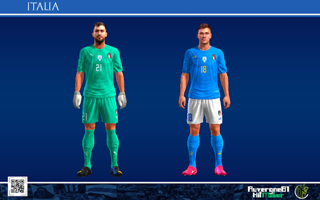 Italy 2022 Kits For PES 2013
