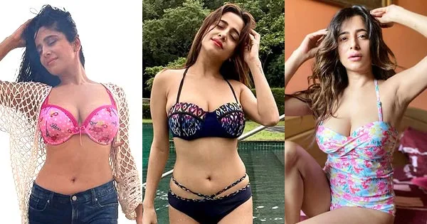 kate sharma bikini curvy sexy body