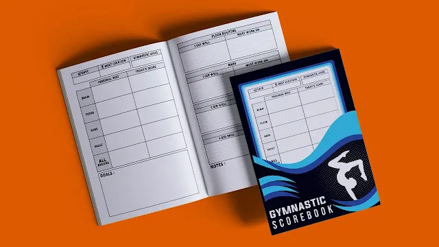 Gymnast Score Book to Record Meets Events,and Goals for Individual Gymnasts and Their Team,