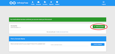 Cara Hosting Web Gratis di InfinityFree 2