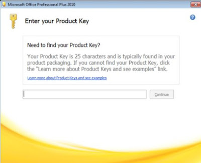 Kumpulan Product Key / Serial Number Microsoft Office 2010