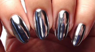 Silver Chrome Nails