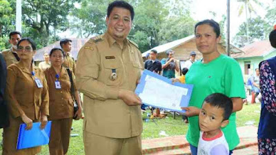 Optimalkan Pelayanan Publik, Bupati Samosir Ngantor di Desa Simbolon Purba.