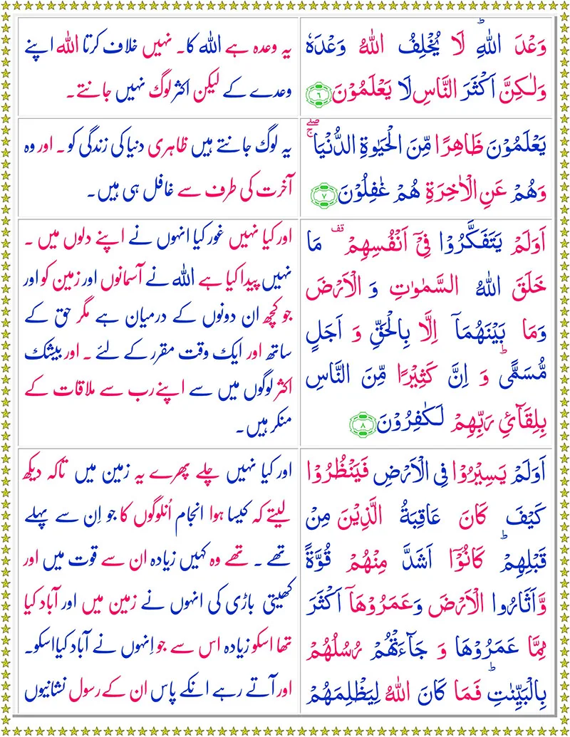 Surah Ar-Rum  with Urdu Translation,Quran with Urdu Translation,Quran,