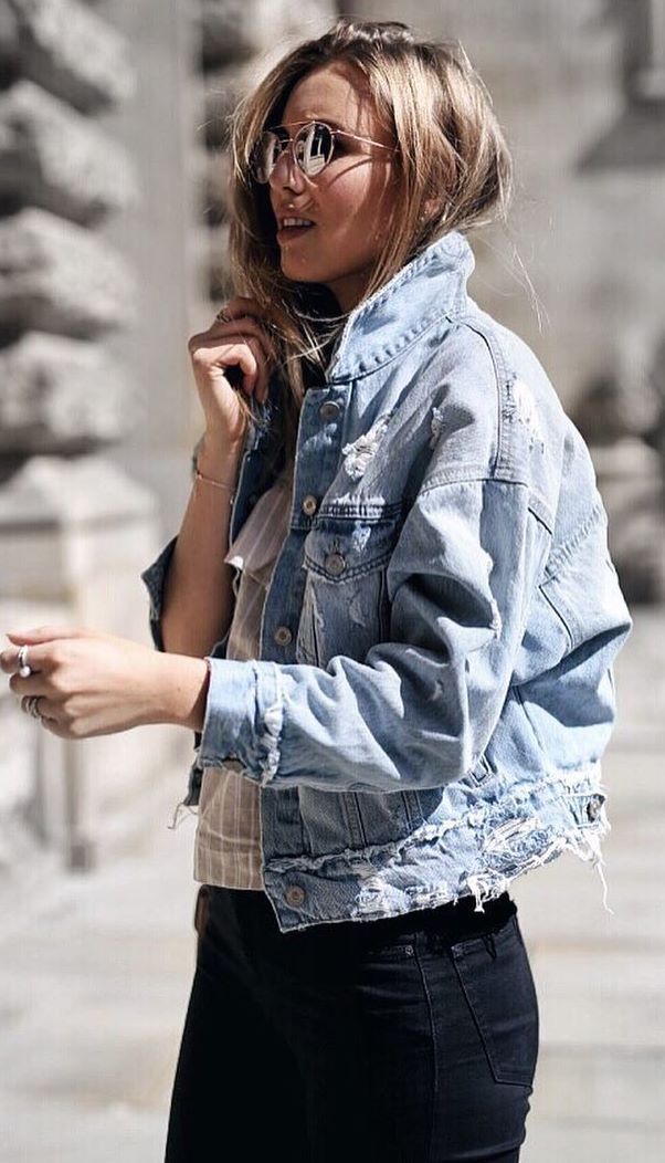 street style obsession / denim jacket + top + jeans
