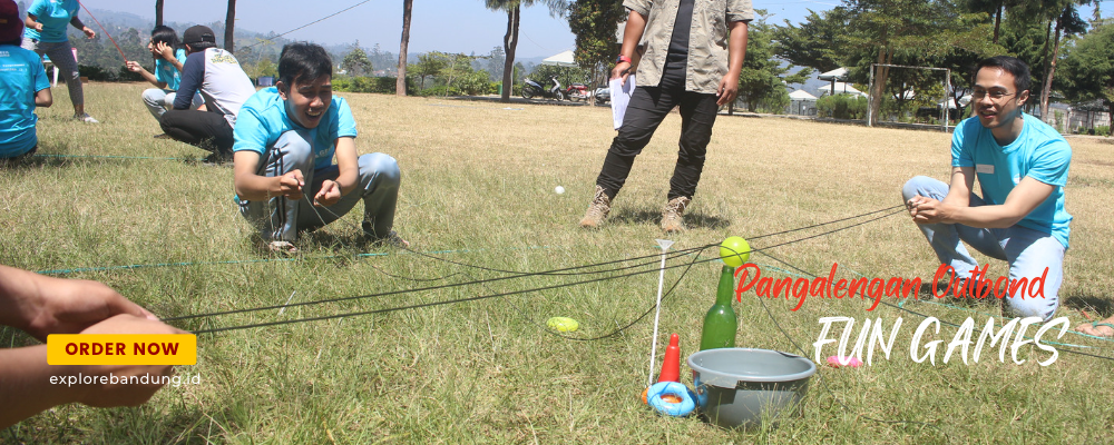 Outing pangalengan salah satunya adalah fun games