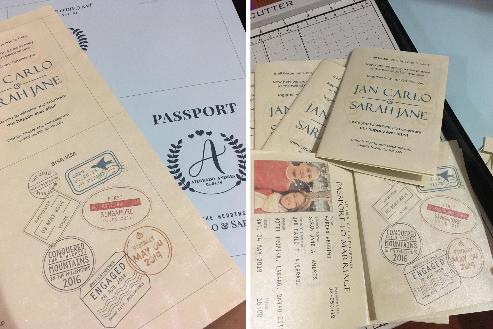 DIY Passport Wedding Invitation