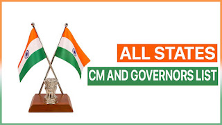 All State CM and Governor List 2023 PDF -westbengajob.in
