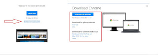 Download and installation of chrome 