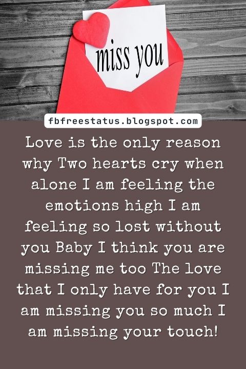 Missing You Messages for Girlfriend