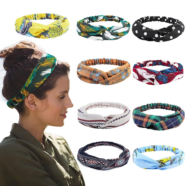 Boho Knotted Criss Cross Headbands