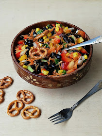 Vegan blackbeans salad