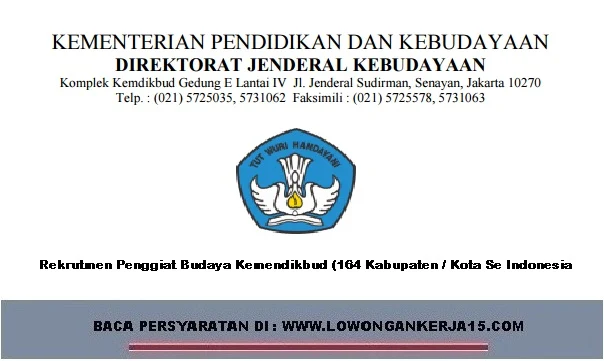 Lowongan kerja kemendikbud