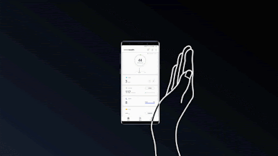 Animated GIF showing palm swipe screenshot