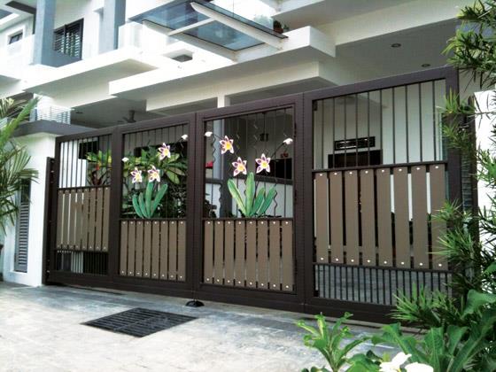 New home designs latest.: Modern homes main entrance gate 