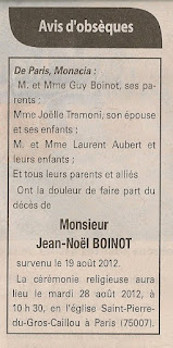 Décès Boinot