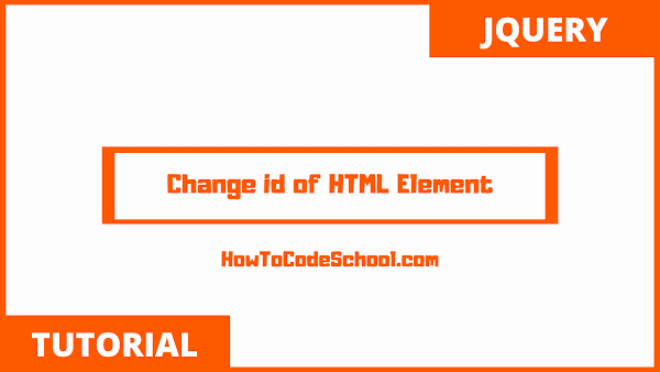 Change id of HTML Element jQuery
