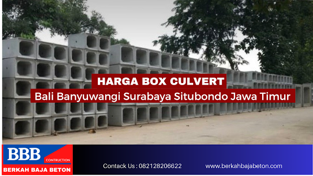 Harga Box Culvert Bali Banyuwangi Surabaya Situbondo Jawa Timur