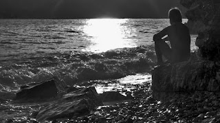 On the beach in Kalami. На пляже в Калами.