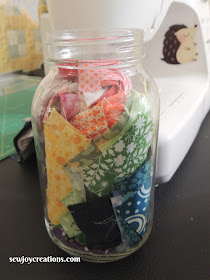 Quilter's soup jar quilting challenge