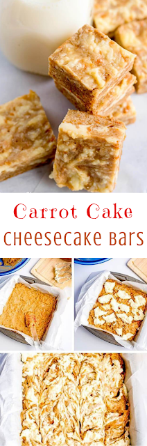 Carrot Cake Cheesecake Bars