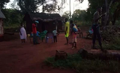 Children in Chonyi drinking tea as an immune to Coronavirus