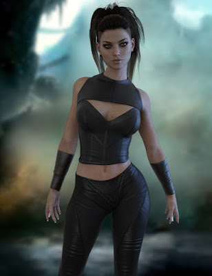 X-Fashion Mesh Outfit for Genesis 3 Female(s)