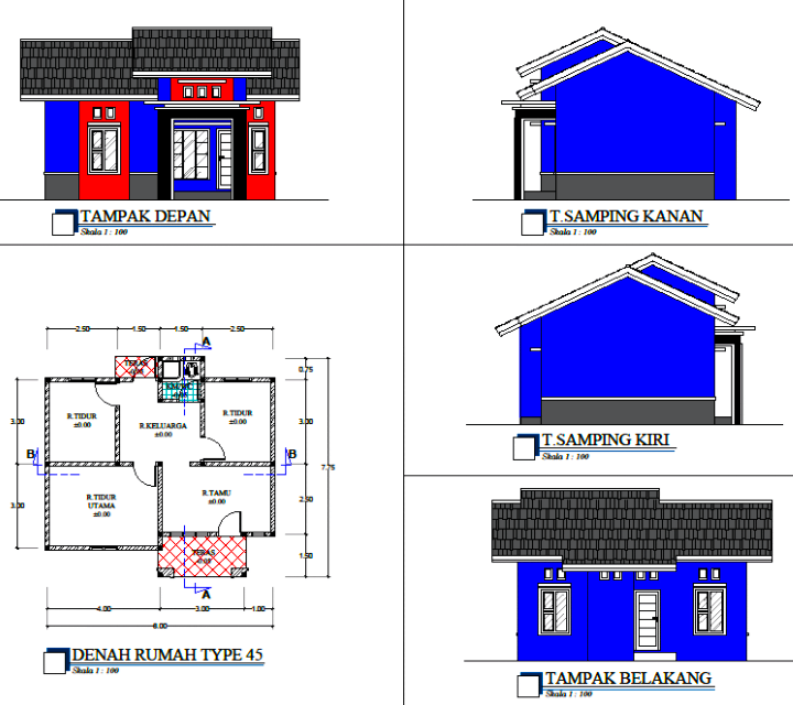 25 Gambar Sketsa Rumah  Tampak  Depan  Dan Samping Design Info On The Web