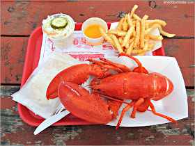 Langosta en The Lobster Shack junto al Cape Elizabeth Lighthouse