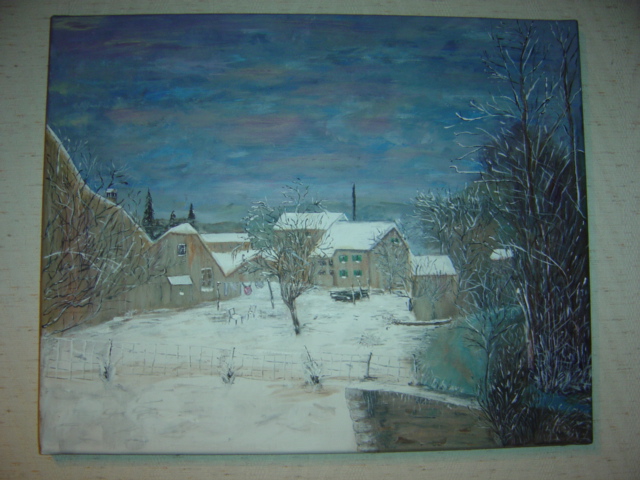 Neige en Franche-Comté - d'après Bernard Gantner...que j'adore...