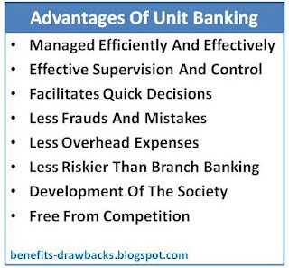 advantages unit banking