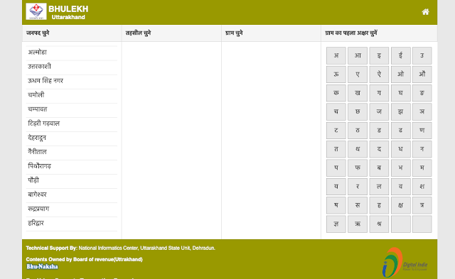 Bhulekh Uttarakhand