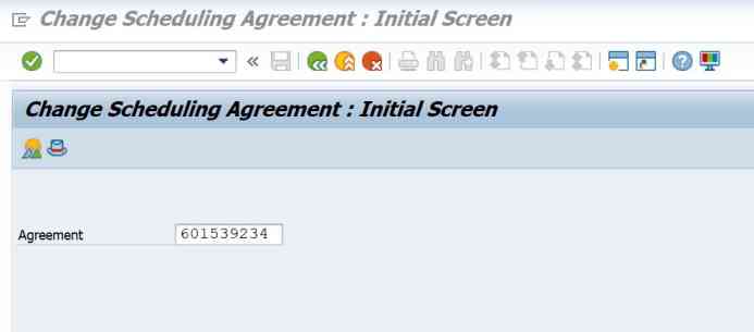 ME32L Tcode SAP - Change Scheduling Agreement