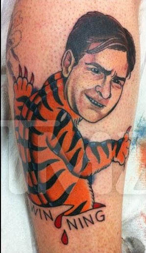 Charlie Sheen Has Inspired the Worst Tattoo Ever