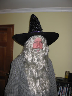 Ed in his Dumbledore Wig