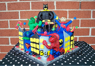 Hulk Birthday Party on Way  Superhero Cake  Batman  Spiderman  Superman  And The Hulk Cake