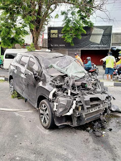 Tabrakan Dahsyat Di Jln. Magelang Km.7,8, Mlati Glondong