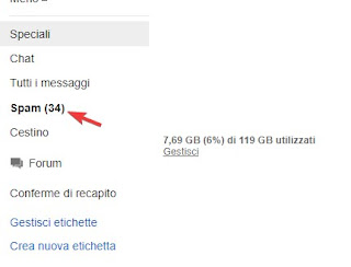 Spam su Gmail