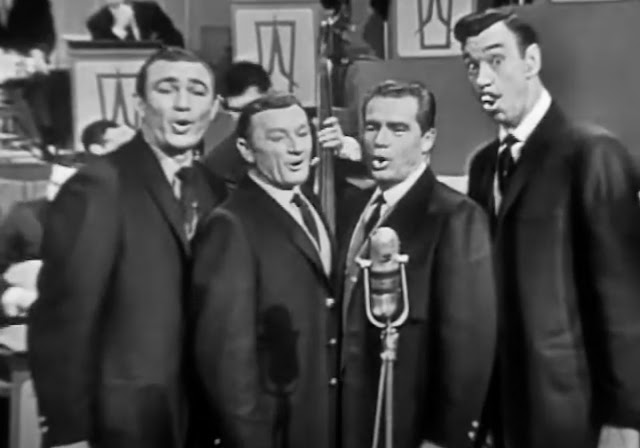 Screenshot of the Mellomen singing Nelly Bly on Lawrence Welk