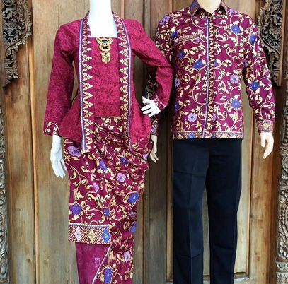 15 Desain Baju  Batik  Couple  Model  Terbaru 