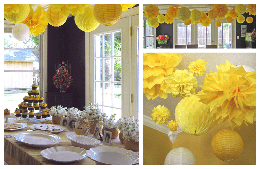 Parties Yellow  Black White and Bees Design Dazzle