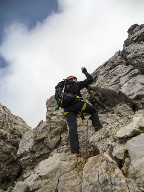 Am Klettersteig Koschutnikturm