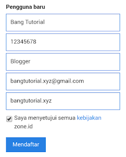 Mendaftar Akun Baru di ZONE.ID