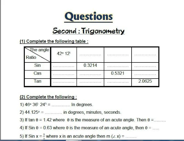 أفضل مراجعة نهائية هندسة لغات Geometry للصف الثالث الاعدادى الترم الاول 2021