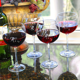 Hand-blown Red Wine Glasses