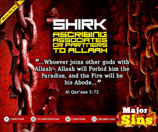 MAJOR SIN. 1. SHIRK - ASSOCIATES OR PARTNERS TO ALLAH | Kabira Gunah